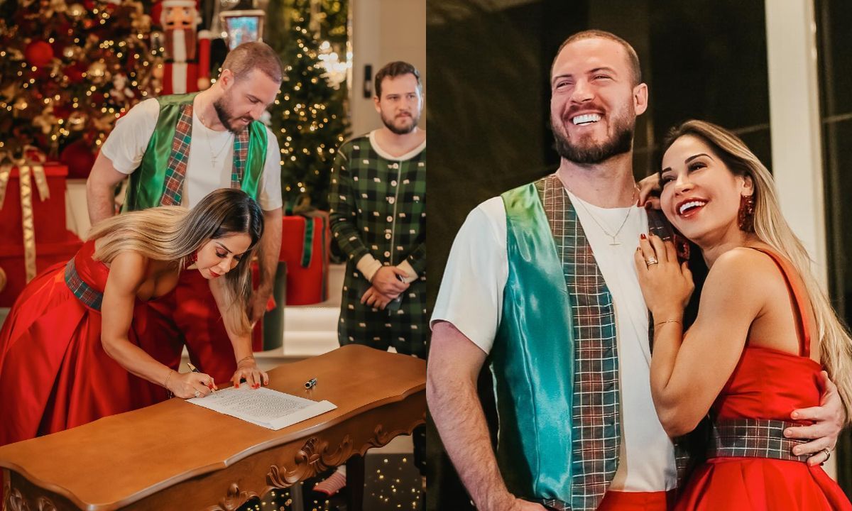 Maíra Cardi e Thiago Nigro se casam na véspera de Natal com comunhão de bens
