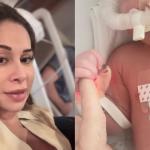 Maíra Cardi pede orações para a filha recém-nascida: 'Dificuldade para respirar'