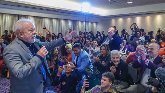 Mais cedo, Lula participou de encontro com evangélicos em São Paulo