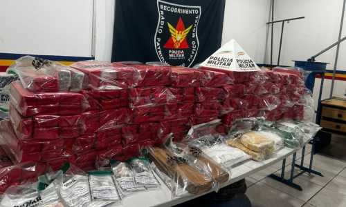 Mais de 270 barras de maconha apreendidas em Tiradentes