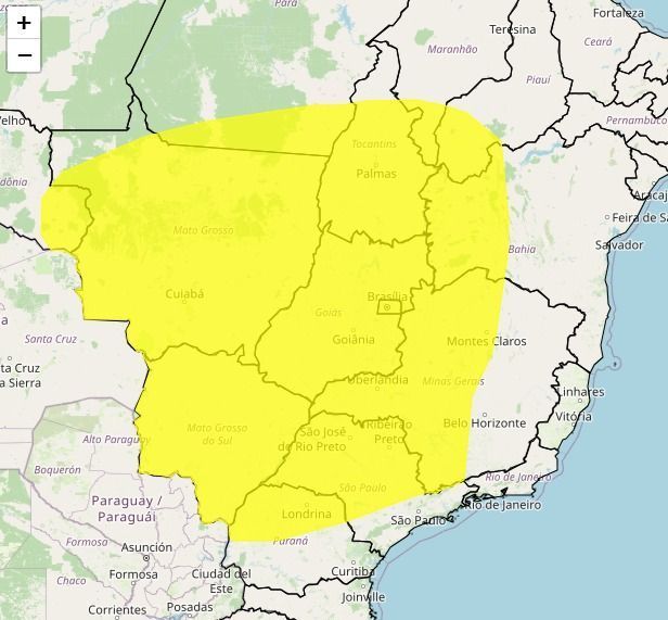 Mais de 370 cidades de Minas estão em alerta de baixa umidade nas próximas horas; veja lista