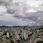 Previsão do tempo: segunda será de céu nublado e pancadas de chuva em BH