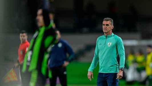 Mancini durante partida entre Coritiba x América válida pela 14ª rodada do Campeonato Brasileiro da Série A
