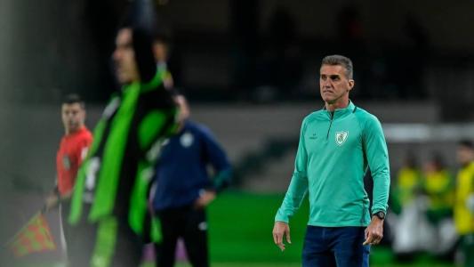 Mancini durante partida entre Coritiba x América válida pela 14ª rodada do Campeonato Brasileiro da Série A