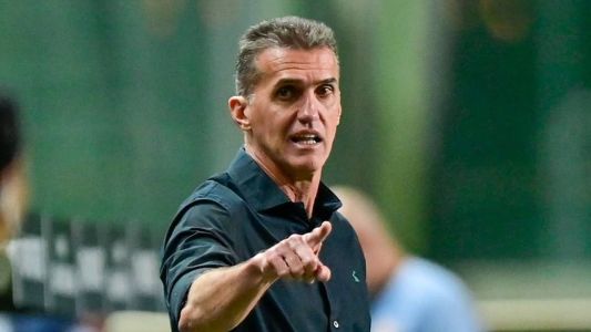 Mancini durante partida entre América e Bragantino, pelas oitavas de final da Copa Sul-Americana