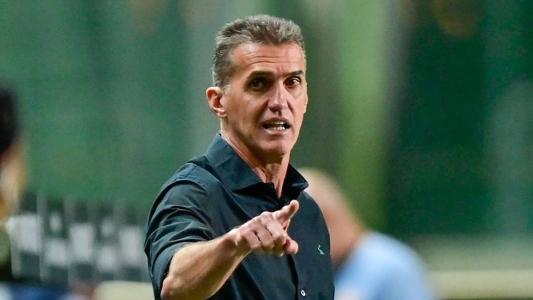 Mancini durante partida entre América e Bragantino, pelas oitavas de final da Copa Sul-Americana