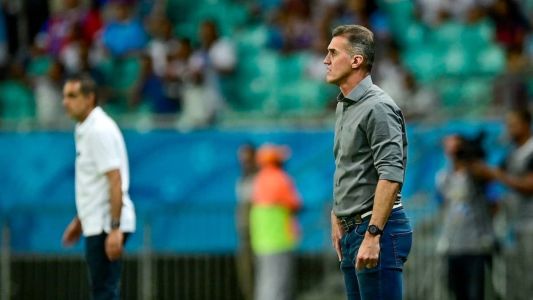 Mancini durante partida entre Bahia e América, pela 18ª rodada do Campeonato Brasileiro