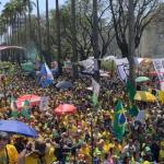 7 de Setembro: manifestação da direita reúne milhares de pessoas na Praça da Liberdade
