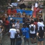 Manifestantes e metroviários contrários à privatização do metrô de BH ocupam sede da CBTU