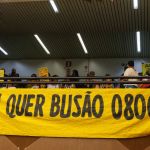Manifestação marca início da votação do projeto Tarifa Zero na Câmara de BH