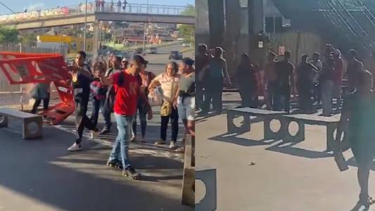 Manifestantes ocupam a Estação São Gabriel