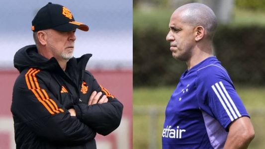 Mano Menezes e Pepa estarão de lados opostos neste sábado (1º), às 21h, no Beira-Rio