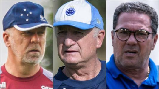Mano Menezes, Felipão e Luxemburgo treinaram Cruzeiro e Grêmio