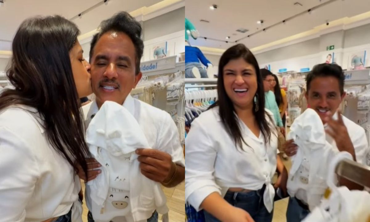 Pai aos 54 anos, Manoel Gomes, do hit 'Caneta Azul', revela sexo e nome do bebê