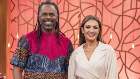 Manoel Soares e Patrícia Poeta comandavam o Encontro juntos