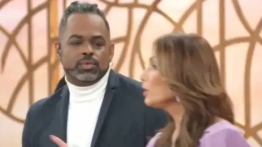 Manoel Soares e Patrícia Poeta no 'Encontro'