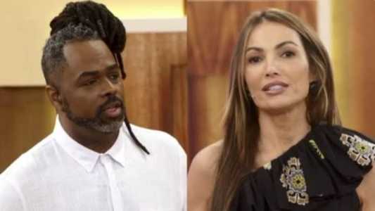 Manoel Soares e Patrícia Poeta no 'Encontro'