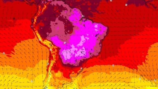 Mapa mostra previsão de temperatura para os próximos oito dias