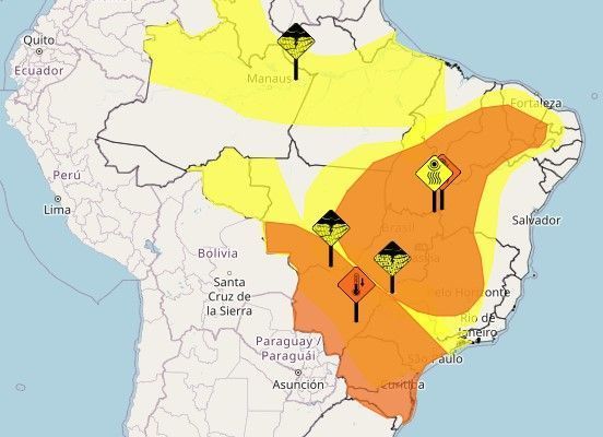 Tempestade e granizo: Brasil tem quase 500 cidades no alerta do Inmet; veja quais