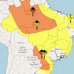 Brasil tem alerta de chuva, granizo e tempestade para 20 estados e o DF; veja o mapa