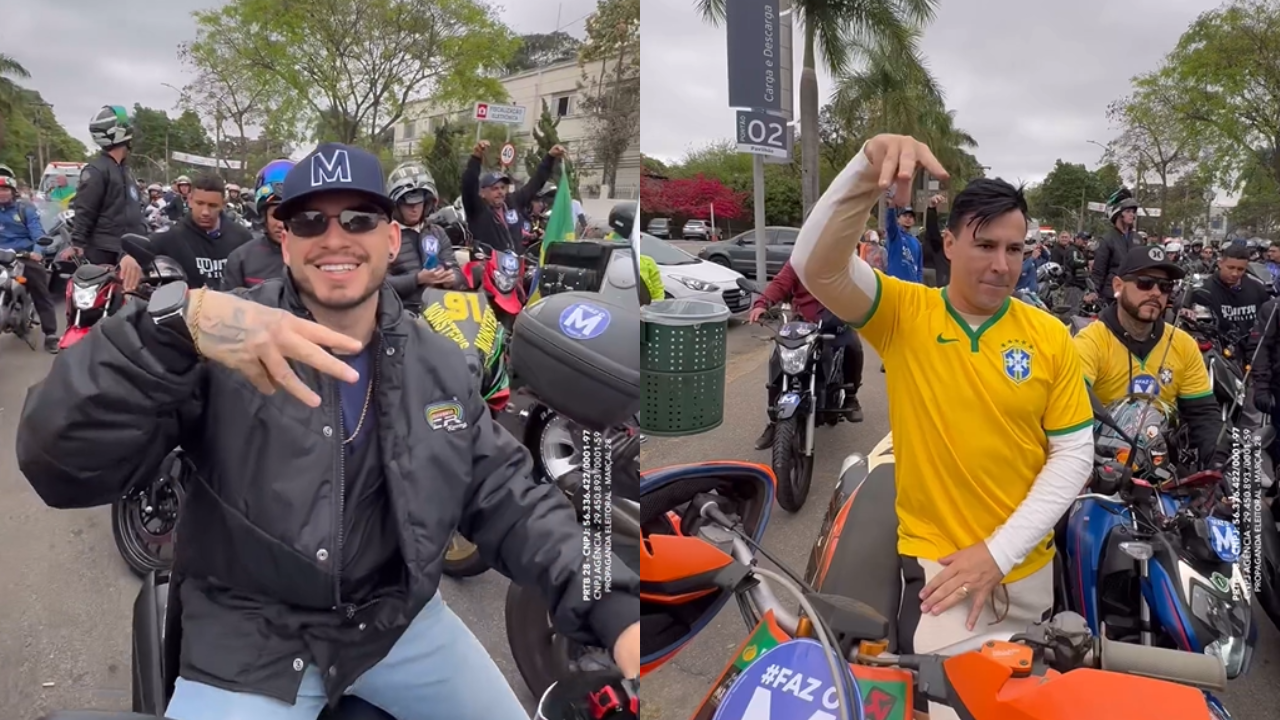 Após prever 20 mil motos, motociata de Marçal reúne apenas 200 veículos em São Paulo