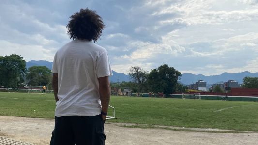Marcelo apareceu no CT Vale das Laranjeiras, nesta terça-feira (5)