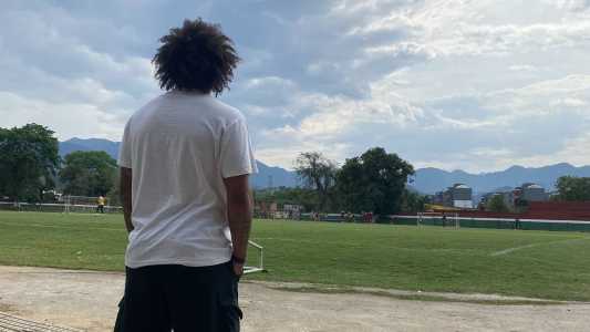 Marcelo apareceu no CT Vale das Laranjeiras, nesta terça-feira (5)