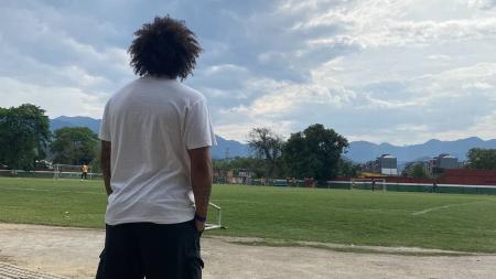 Marcelo apareceu no CT Vale das Laranjeiras, nesta terça-feira (5)