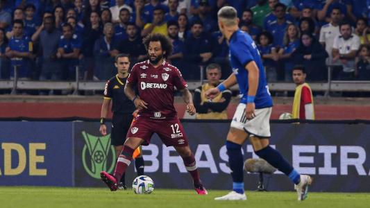 Marcelo em partida entre Cruzeiro e Fluminense
