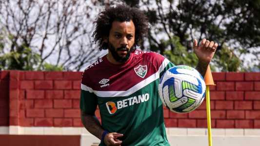 Marcelo em treino pelo Fluminense