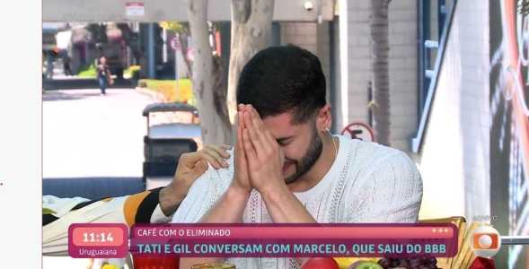 Marcelo chorou ao vivo no Mais Você