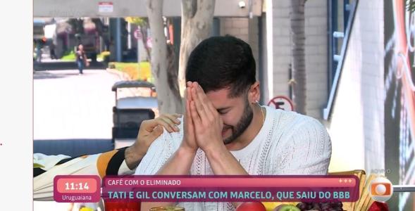 Marcelo chorou ao vivo no Mais Você