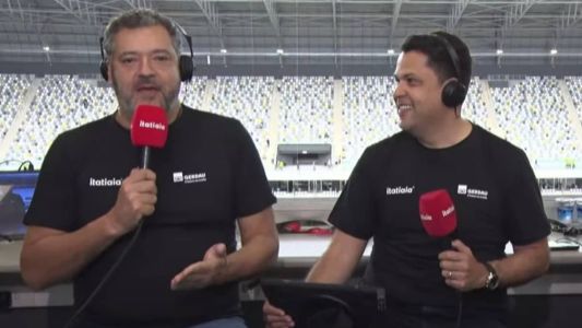 Márcio Henrique Caixa ao lado de João Vitor Xavier