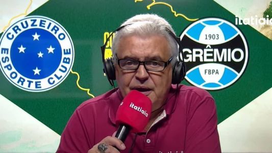 Márcio Rezende em transmissão de jogo na Itatiaia