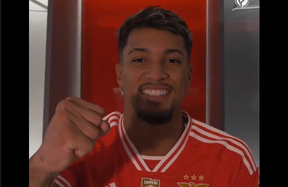 Benfica anuncia contratação do atacante Marcos Leonardo, ex-Santos