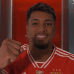 Benfica anuncia contratação do atacante Marcos Leonardo, ex-Santos
