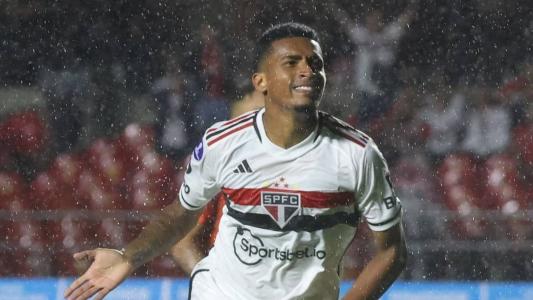 Marcos Paulo marcou pela primeira vez com a camisa do São Paulo