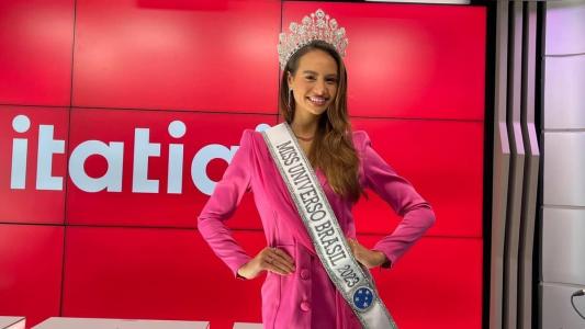 Maria Brechane esteve na sede da Itatiaia em Belo Horizonte