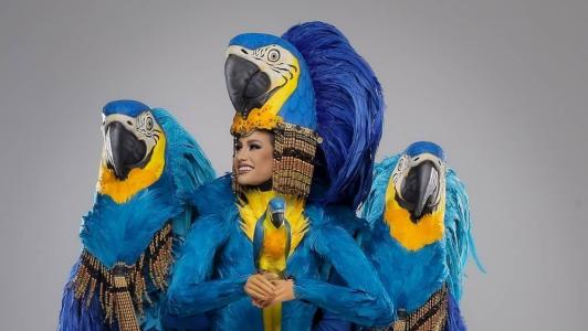 Maria Brechane usará traje em homenagem à arara azul