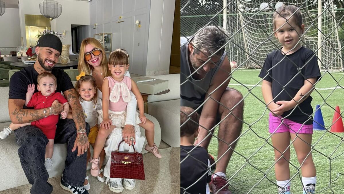 Aos 4 anos, filha de Virginia Fonseca e Zé Felipe começa a treinar futebol