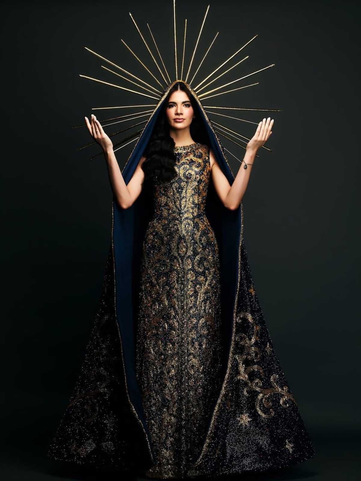 Vestida de Nossa Senhora, Miss Brasil explica traje usado no Miss Universo 2025