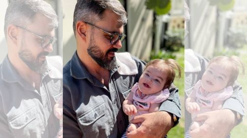 Maria Guilhermina, filha do ator Juliano Cazarré, passou por uma nova cirurgia nessa segunda-feira (11)