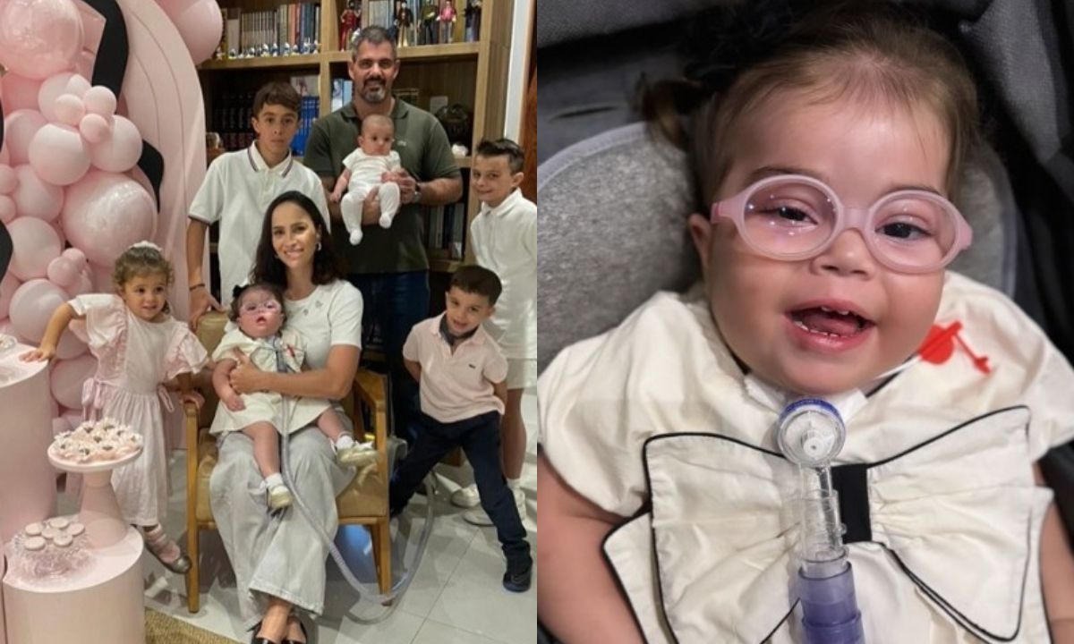Juliano e Letícia Cazarré reúnem família para aniversário de Maria Guilhermina