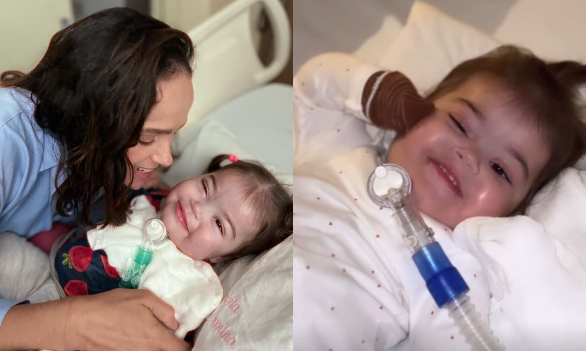 Filha de Juliano Cazarré ganha surpresa na UTI: 'Sempre sorrindo'