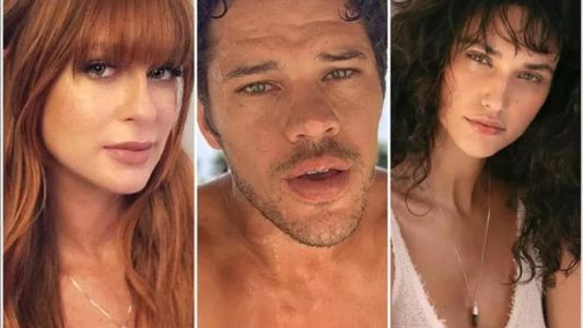 Marina Ruy Barbosa, José Loreto e Débora Nascimento