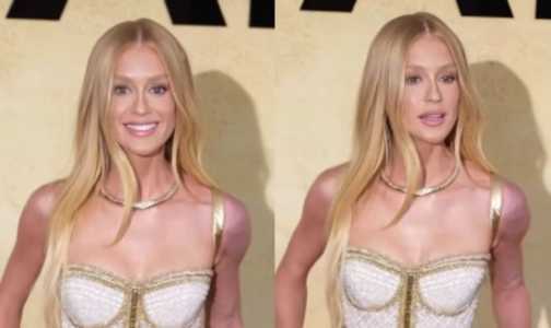 Marina Ruy Barbosa no tapete vermelho de um evento em Cannes