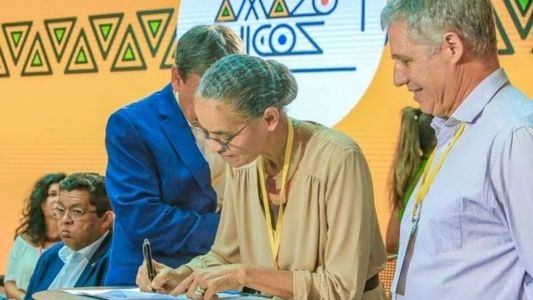 Marina Silva participou da abertura do evento Diálogos Amazônicos, em Belém (PA)