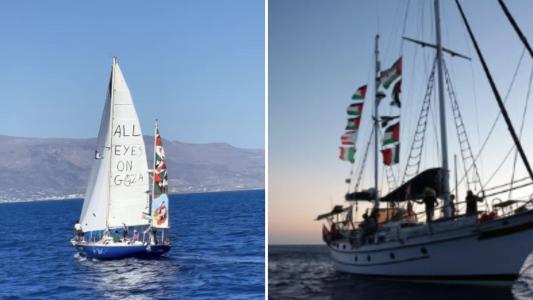 Nas redes sociais, ativistas da Flotilha Global Sumud (GSF) denunciam que a frota foi interceptada