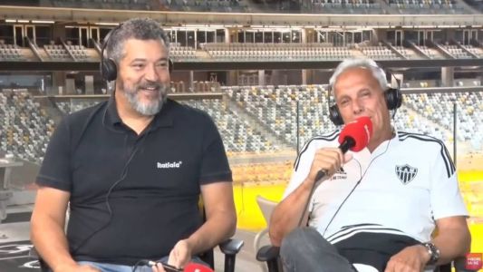 Mário 'Caixa' e Éder Aleixo se emocionaram na Arena MRV