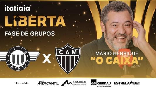 Mário Henrique Caixa vai narrar na Itatiaia a partida entre Libertad e Atlético